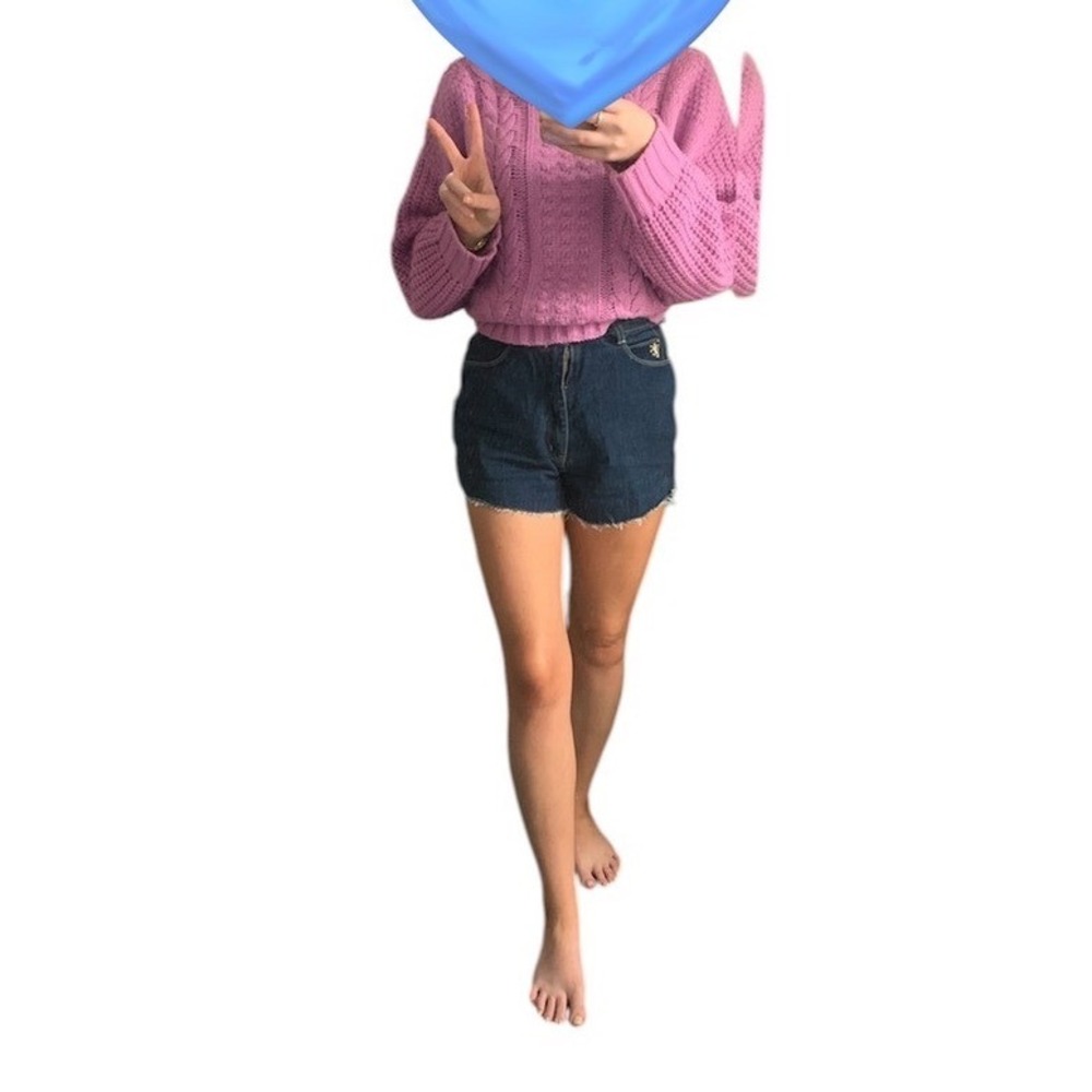 Braxton Stretch‎ Vintage High Waisted Denim Jean Shorts
